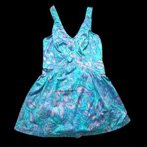 Maxine of Hollywood 80s Vintage Blue/Purple One Piece Swimsuit Sz 12